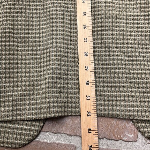 Bachrach Blazer Men 42L‎ Beige Gray Check Woven Classic Jacket Wool Canada VTG - Picture 8 of 15